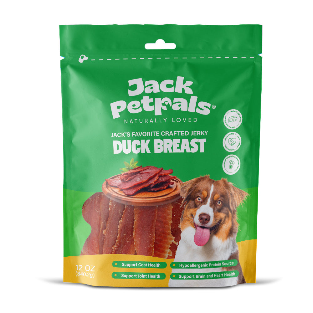 Jack PetPals Handcrafted Jerky Duck Breast Dog Treats (12oz)