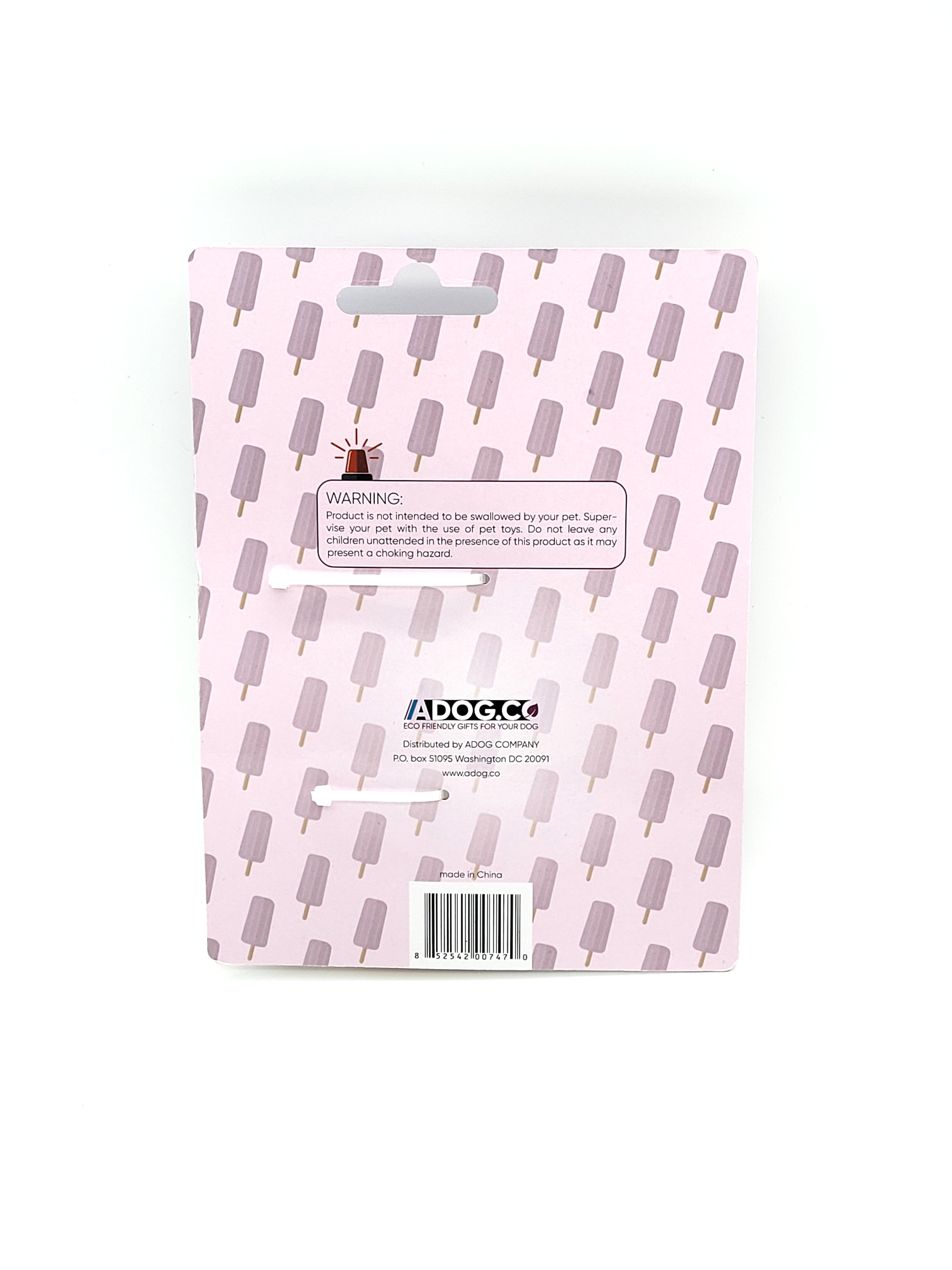 Popsicle-Shaped Freezable Dog Toy – 100% Natural Rubber Chew Toy