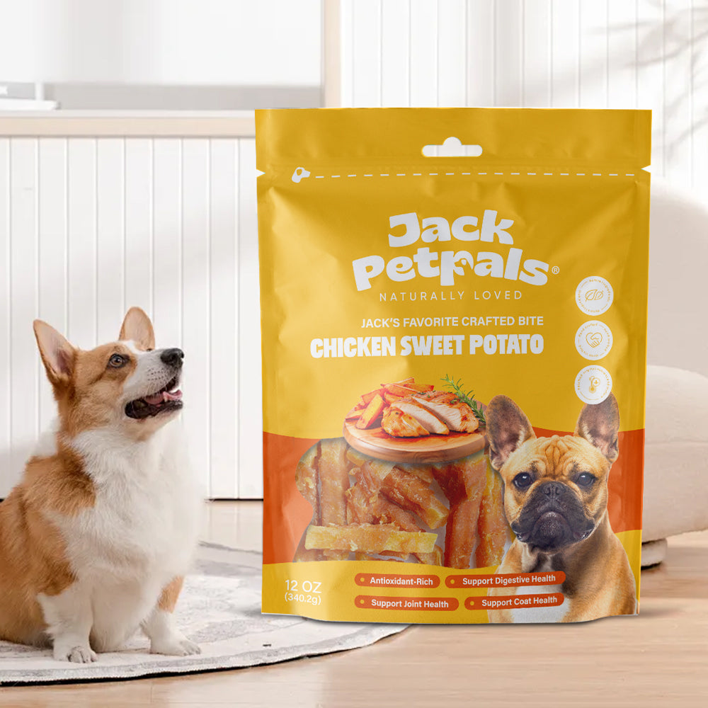 Jack PetPals Crafted Bite Chicken Sweet Potato Dog Treats (12oz)