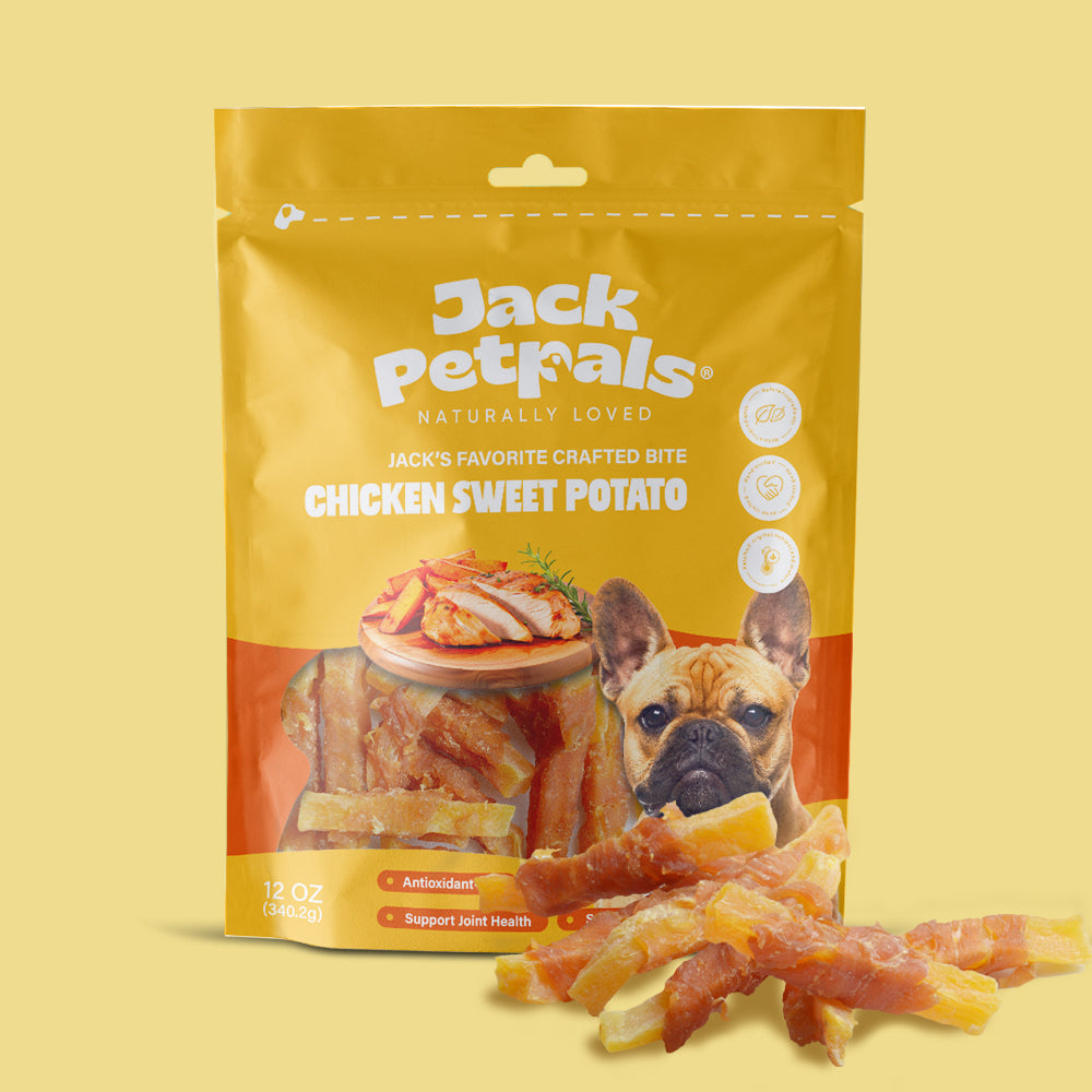 Jack PetPals Crafted Bite Chicken Sweet Potato Dog Treats (12oz)