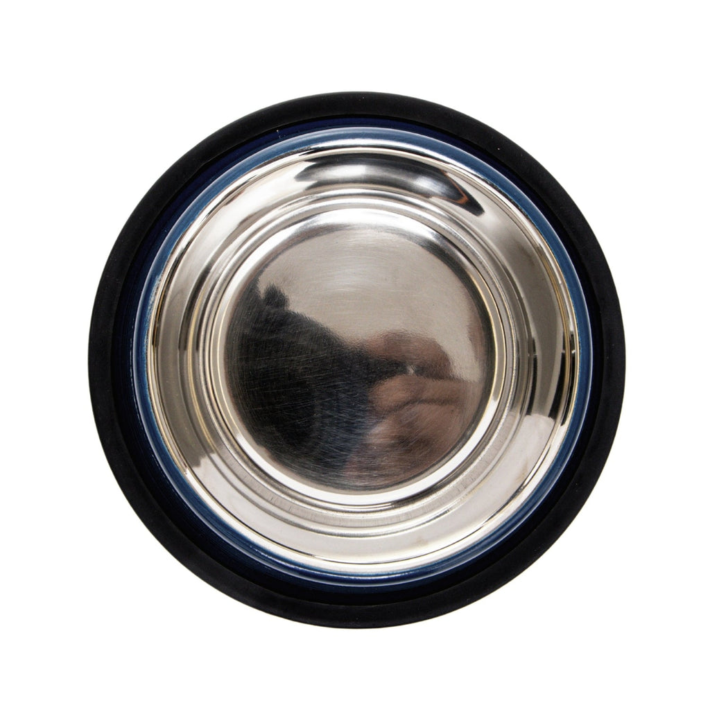 Country Living Set of 2 Ribbed Non-Slip Pet Bowls – Poseidon Blue