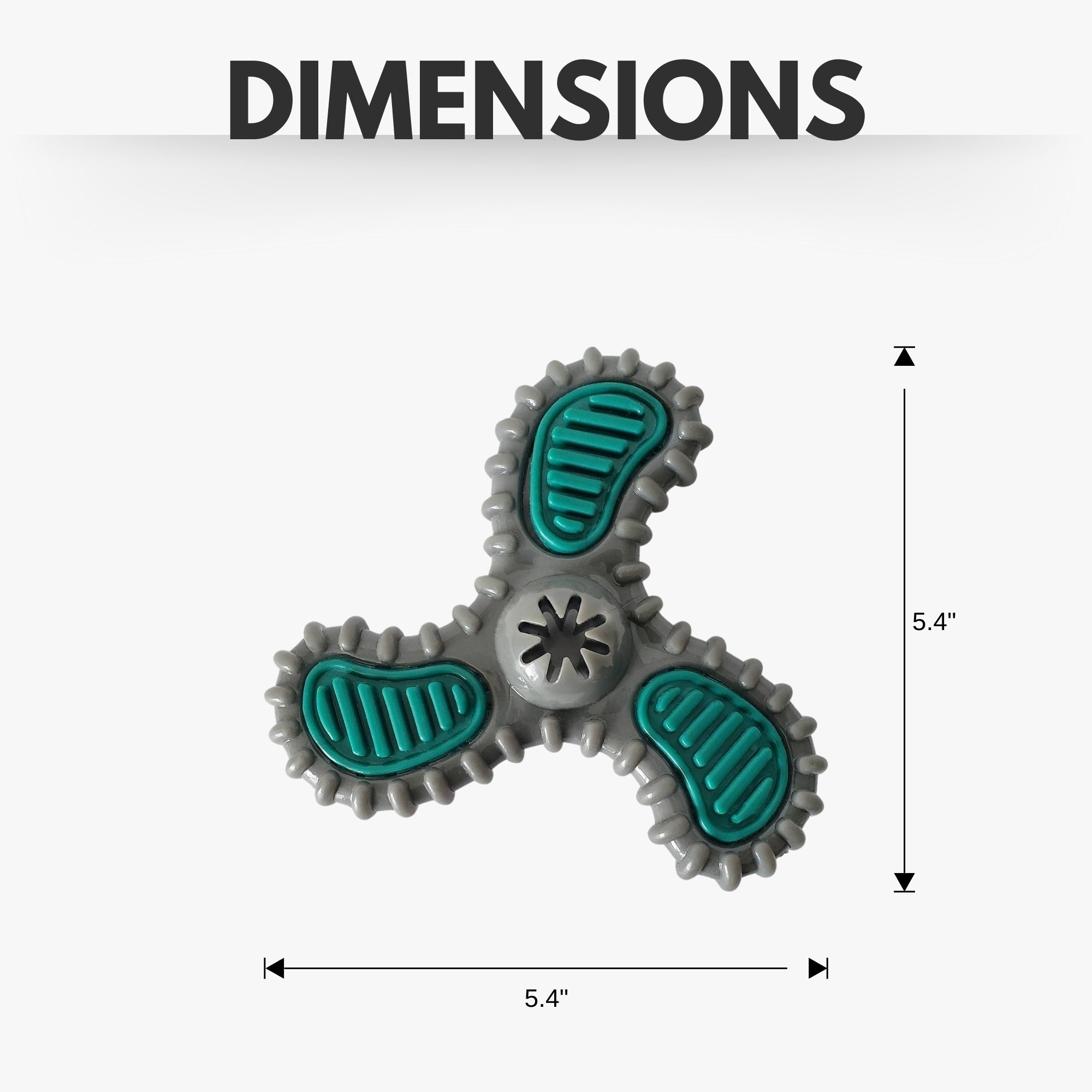 TPR Dental Spinner Dog Chew Toy – Durable Dental Care Fun for Light to Medium Chewers