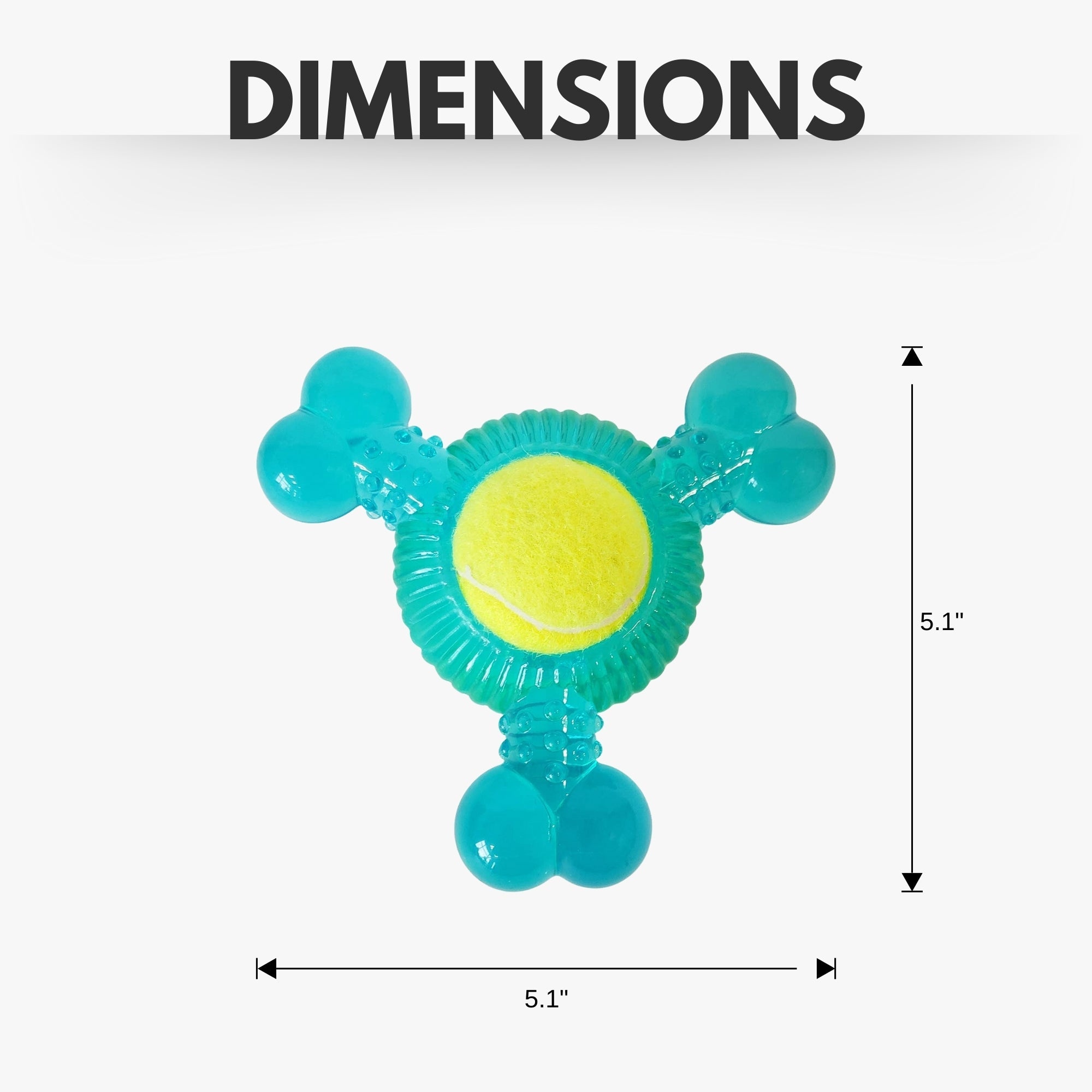 Tennis Ball Dog Toy Variety Pack (Boomerang, 3-Bone Squeaker, Orange Squeaker)