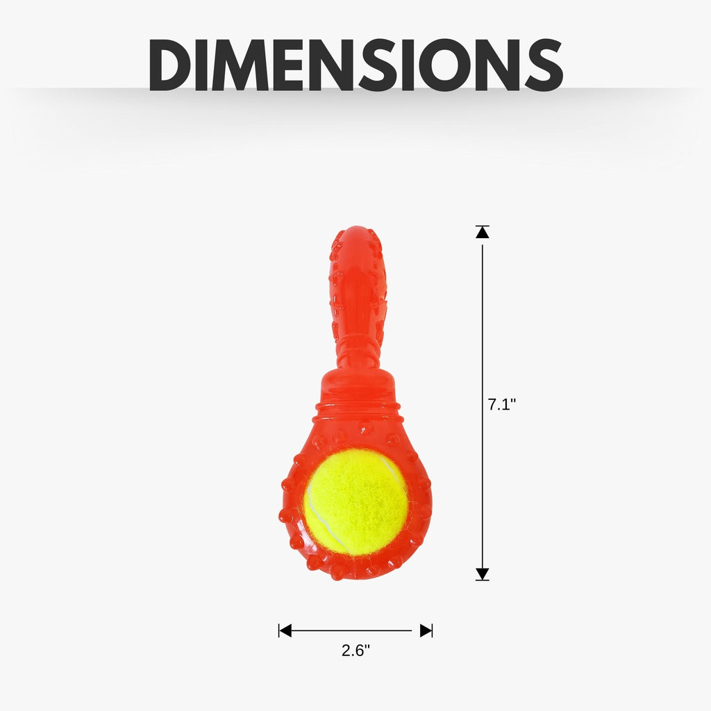 Tennis Ball Dog Toy Variety Pack (Boomerang, 3-Bone Squeaker, Orange Squeaker)