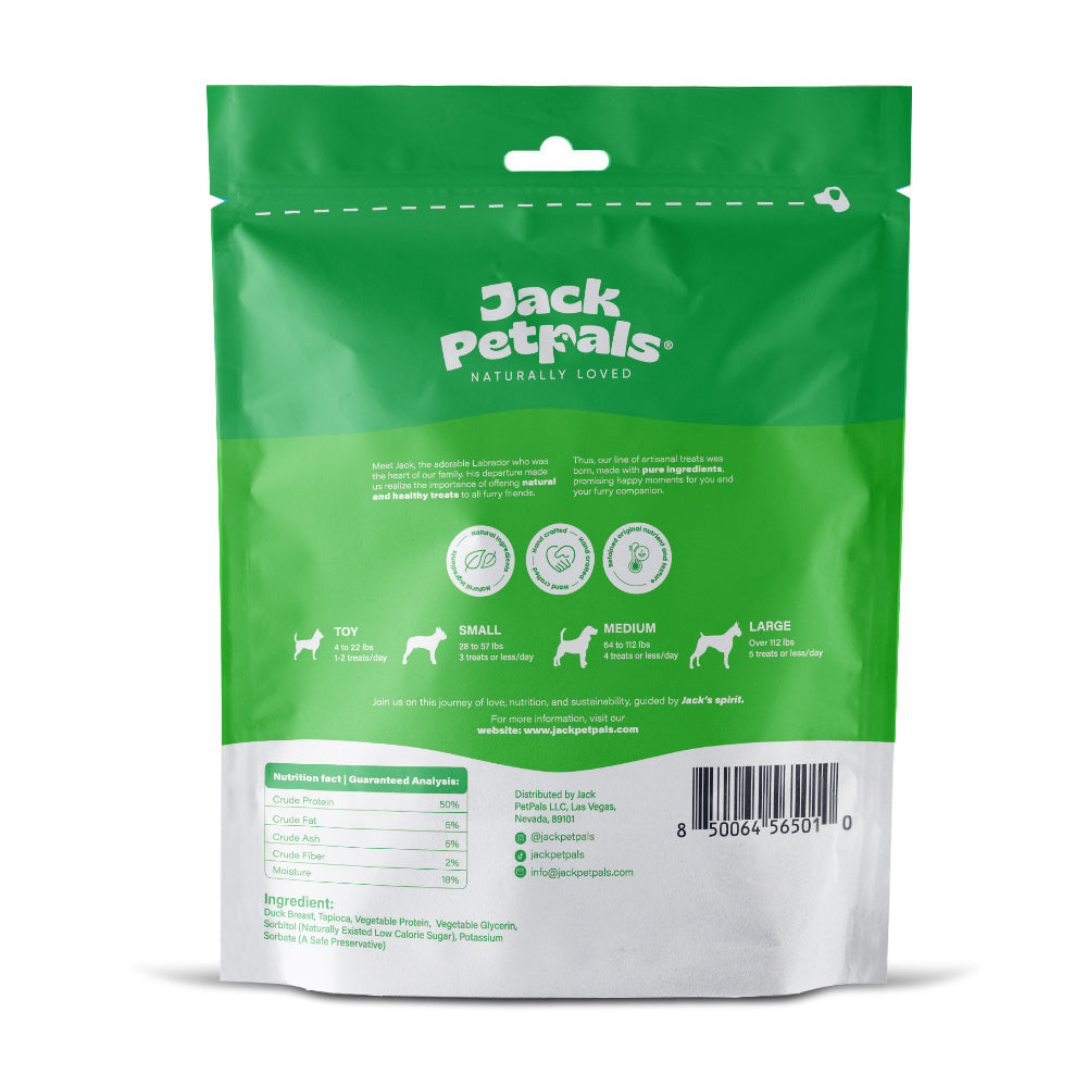 Jack PetPals Handcrafted Jerky Duck Breast Dog Treats (12oz)
