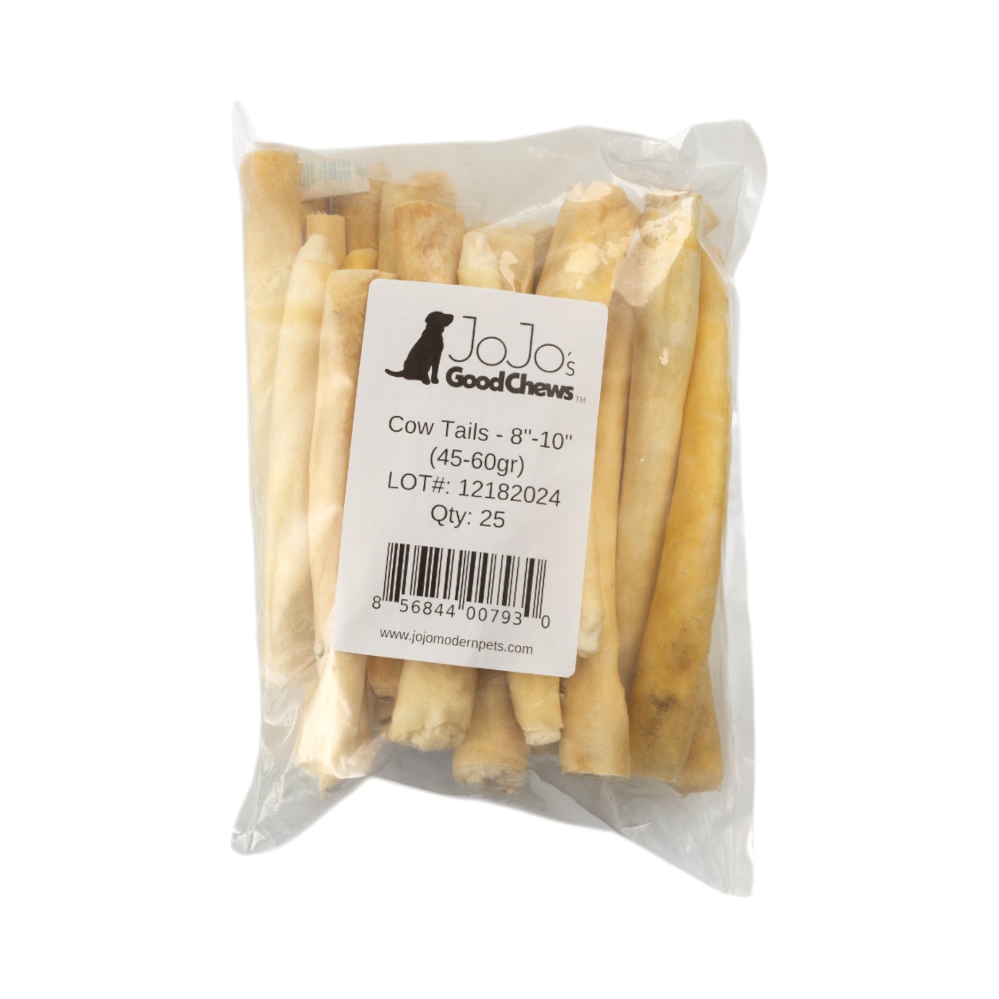 All-Natural Cow Tail Dog Treats – Premium Chews for Healthy Teeth & Gums – 8"-10" Inches (25/Case)