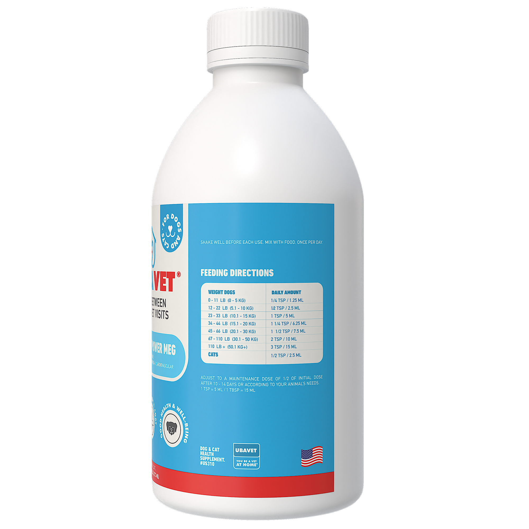 UBAVET Joint Power MEG Maximum Joint Support Liquid for Dogs & Cats