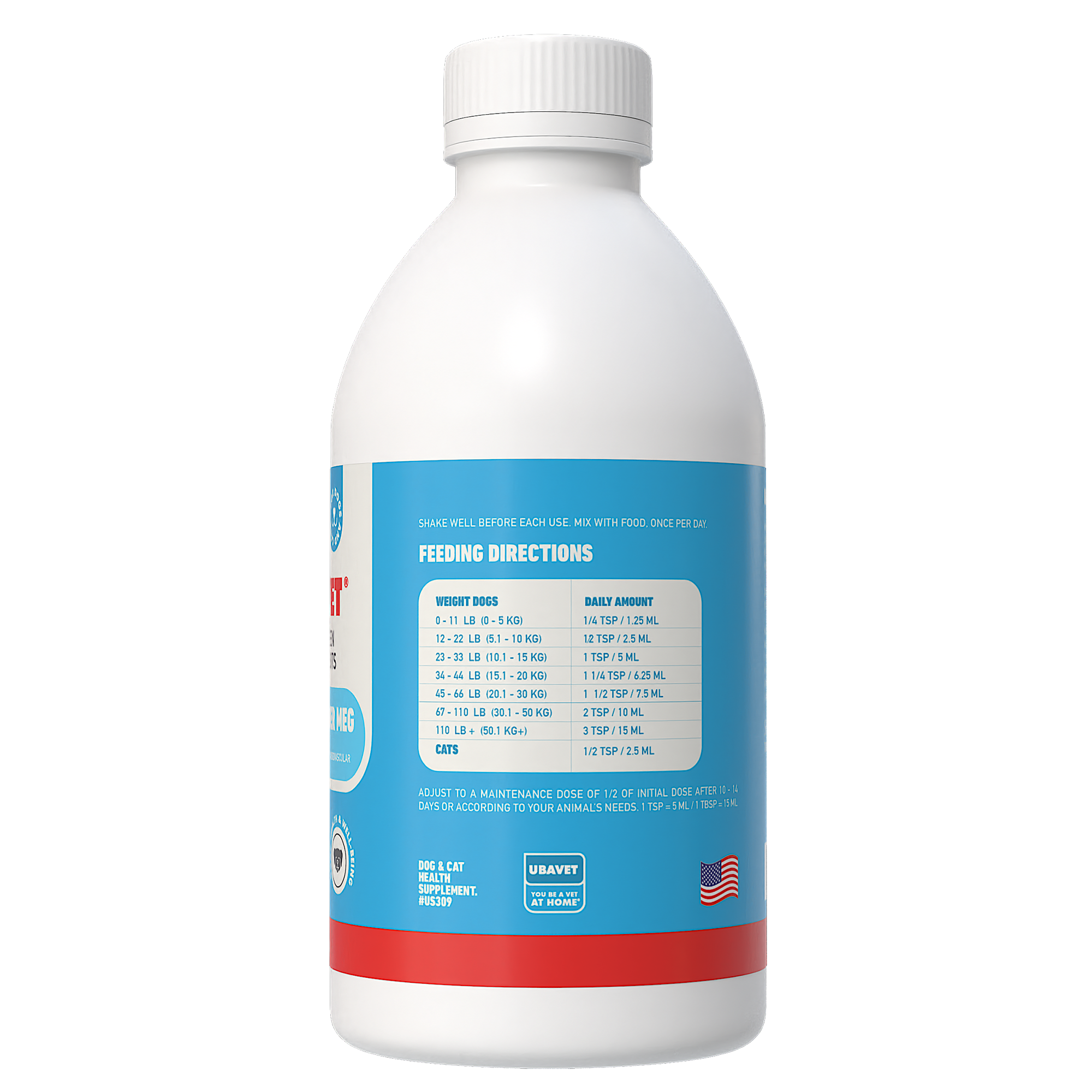 UBAVET Joint Power MEG Maximum Joint Support Liquid for Dogs & Cats