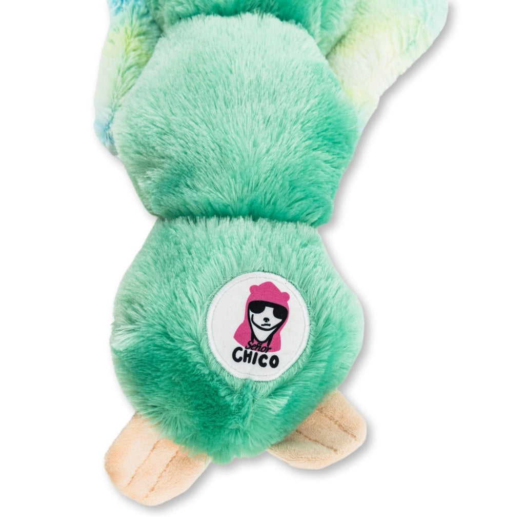 Mystical Mint Winged Sloth Plush Dog Toy – with Squeaker & Crinkle Paper for Fun Play