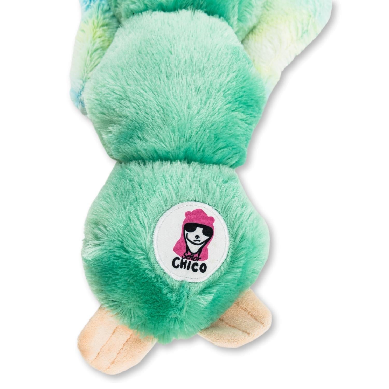 Mystical Mint Winged Sloth Plush Dog Toy – with Squeaker & Crinkle Paper for Fun Play