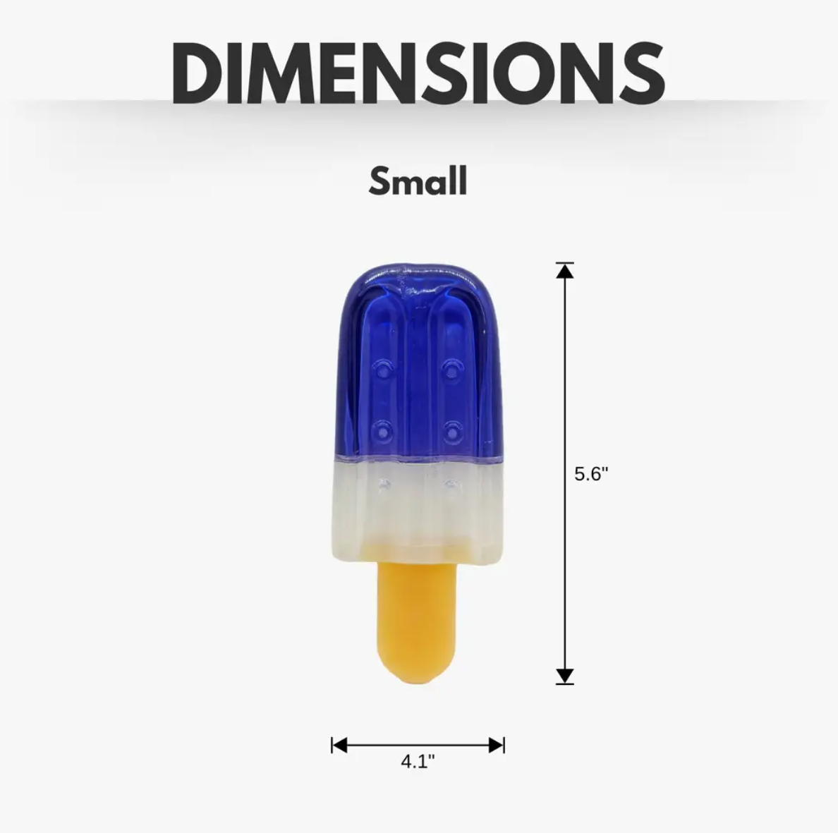 Popsicle-Shaped Freezable Dog Toy – 100% Natural Rubber Chew Toy