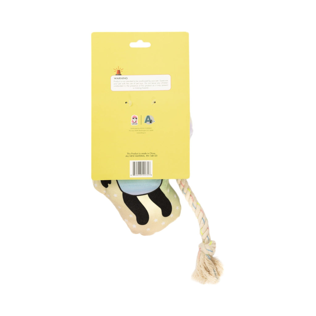 Space Panda Plush Dog Toy – with Squeaker & Crinkle Paper for Fun Play