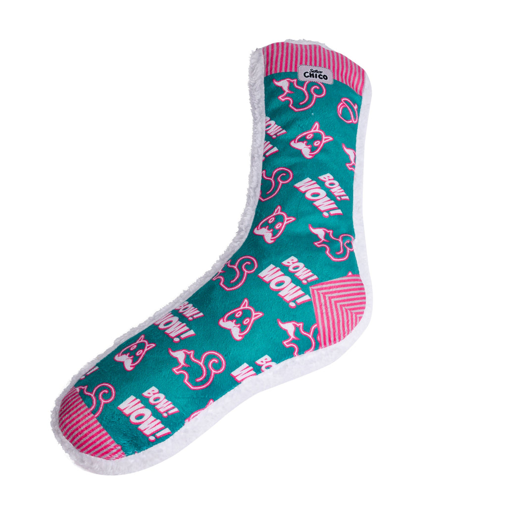 Squeaky Sock Plush Dog Toy – Whimsy Wonders Squirrel Design