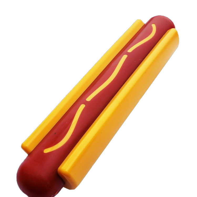 Hot Dog Nylon Dog Toy for Aggressive Chewers | USA Made | SodaPup